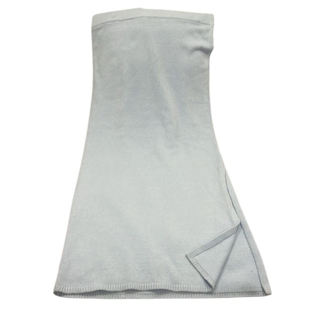 SO NWT Women's knit light blue side slit Skirt size XXL - Picture 4 of 9